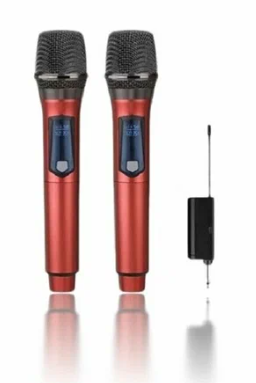 Беспроводные микрофоны для караоке красные (VHF диапазон) oAiQ4ZkhgW95aIIzbPQht1