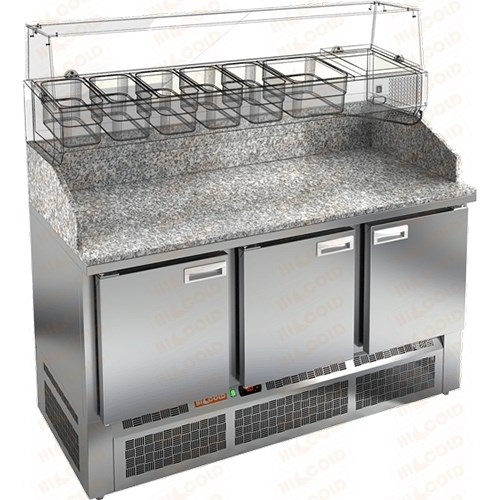 Стол для пиццы Hicold PZE3-111GN (ГРАНИТ) PZE3-111GN Гранит-al - фото 292310