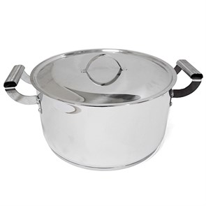 Кастрюля Амет 10 л., цельнотянутая, нерж 1с2207