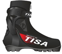 Лыжные ботинки TISA NNN Skate (S85122) (черный/красный) 0282301