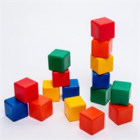 Набор цветных кубиков,16 штук 6 × 6 см 02829112