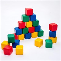 Набор цветных кубиков, 25 штук, 12 × 12 см 02829114