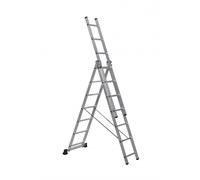 Алюминиевая трехсекционная лестница Scala 3х7 0280321