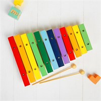Музыкальная игрушка «Ксилофон», 12 тонов + 2 палочки 0281062