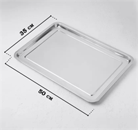 Поднос металлический прямоугольный 50*35*2 см 0283095510