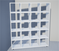 Стеллаж открытый 1480х350х1850 Ячейка 350х350 0282117