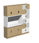 Шкаф для пособий 2500*500*2200 0282120