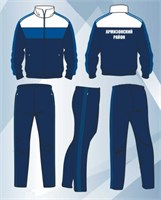 Костюм парадный синий с лампасами 0281858