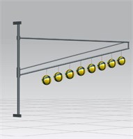 Наклонная рама с подвесными мячами 0281694