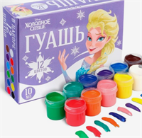 Гуашь 12 цветов по 10 мл, «Холодное сердце SesbAKgvitkXtMLVUWt7m1