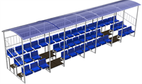 Трибуна трехрядная 46 мест с крышей и ограждениями сзади и по бокам 3SJbvvXJhnNQQlOKhuKbm2