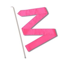 Лента гимнастическая с палочкой 56см, СЕ6-F, длина 6м, фуксия СЕ6-F