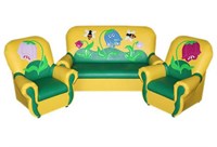 «Сказка» комплект детской мягкой мебели Доктор и звери желто-зеленый 0281086