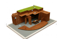 Макет ЗСГО Противорадиационное укрытие (ПРУ) в разрезе oH8ArmnngI-i-yBj9swwl3