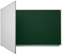 Двухэлементная(Л) магнитная эмалированная школьная доска 2250х1000 комбинированная(мел\маркер) 02829487