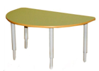 СТОЛ ПОЛУКРУГЛЫЙ ЛДСП РЕГУЛИРУЕМЫЙ 00038