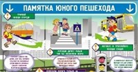 Стенд «Памятка юного пешехода» 027198