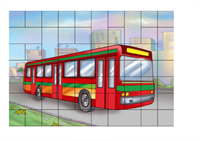 Магнитный пазл "Автобус" 02829260