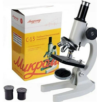 Биологический школьный/учебный/оптический/световой микроскоп Микромед С-13 (40x-800x) 027073