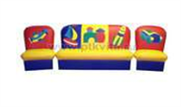 комплект мягкой игровой мебели (диван + 2 кресла) 02042
