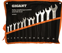 Набор комбинированных ключей 12 штук Gigant GCWS12/1 02830309