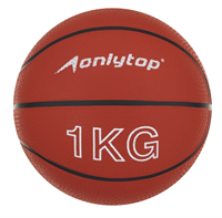 Медицинбол, 1 кг, цвет оранжевый 026555