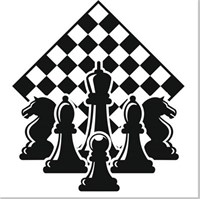 Стенд Шахматы пластик 5 мм 2000 х 2000 мм Ш02