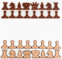 Набор магнитных фигур для демонстрационных шахмат, 32 шт, 5 х 4 см 0282266