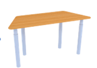 Стол регулируемый по высоте (материал - Постформинг) 02829704