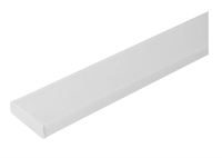 Карниз шинный двухрядный «Эконом» в наборе 300 см пластик цвет белый 028309377