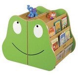 СТЕЛЛАЖ КНИЖНЫЙ ДВУХСТОРОНИИЙ С ЯЩИКАМИ ЛЯГУШОНОК 0283094983