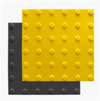 ТАКТИЛЬНЫЙ УКАЗАТЕЛЬ  (ПЛИТКА) КОНУСЫ В ЛИНЕЙНОМ  ПОРЯДКЕ 300Х300 ММ, ОСНОВАНИЕ  2 ММ. 0282733