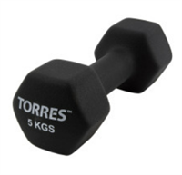 Гантель TORRES 5 кг (неопрен) 02465