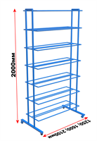 Стеллаж для мячей двухсторонний 9.306.0 (ширина 1250 мм (на 56 шт.)) JsVrX0QZilLF-kb7UNiog3