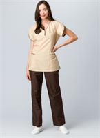 Костюм женский Мокко (тк.ТиСи,120), коричневый/бежевый 026054