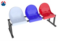 Скамейка мобильная однорядная на 3 места ОС-14758