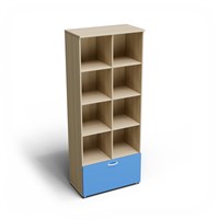 Шкаф широкий высокий комбинированный открытый верх (798х418х1960) 02830962829