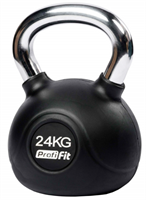 Гиря обрезиненная с хромированной ручкой 24 кг 02127