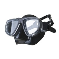 Маска для плавания SALVAS Neptun, профессиональная, размер взрослый, черная 31528