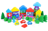 Конструктор «Цветной городок» большой, 41 элемент 027267