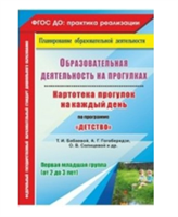 Образовательная деятельность на прогулках. Картотека прогулок на каждый день по программе 