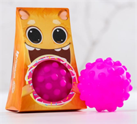 Развивающий, массажный, рельефный мячик «Рыжий монстрик» 026572