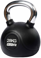 Гиря обрезиненная с хромированной ручкой 28 кг 02129