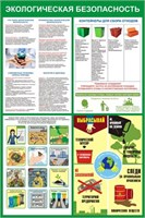 Стенд Экологическая безопасность 750 х 1000 пластик 3мм Э11