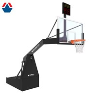Стойка баскетбольная мобильная складная PRO, вынос 3250 с одностороннем табло атаки ОС-15493