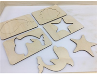 Трафареты Морской мир (акс) (8 шт.) 027874