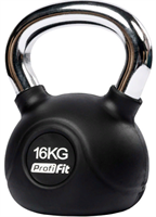 Гиря обрезиненная с хромированной ручкой 16 кг 02123