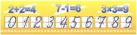 Стенд Лента цифр размер 2000 х 500 пластик 3 мм 05168
