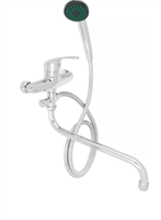 Смеситель для ванны СоюзКран с душем, круглый излив, 30 см, керамический картридж 35 мм, хром 1bJx21Ysg6UF3KlaaVKbS3