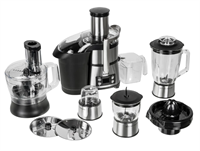 Кухонный комбайн KitFort КТ-1395, серебристый/черный 0283095146